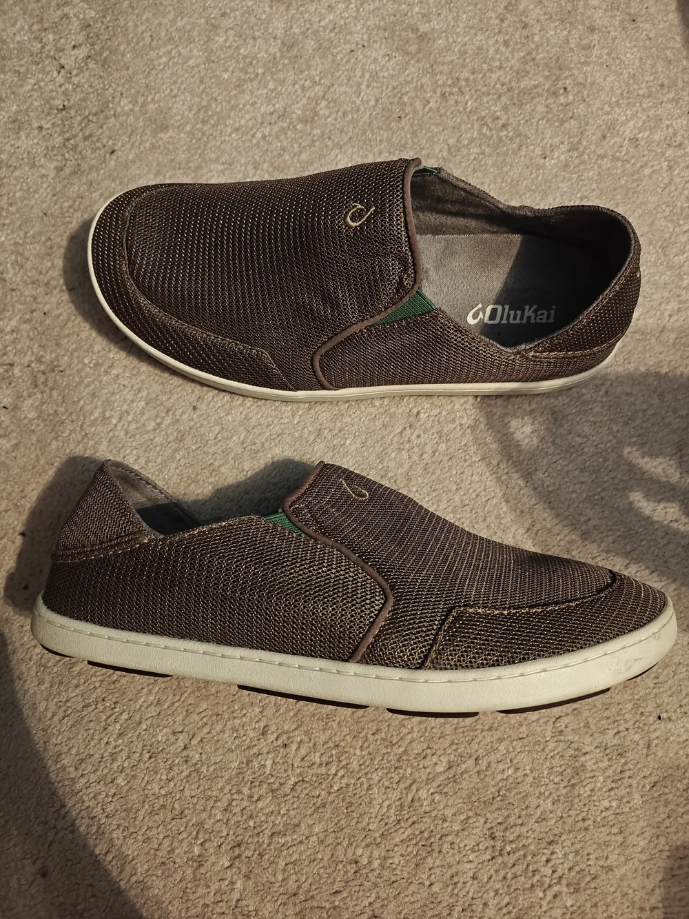 Olukai Men's Brown Slip-On Casual Shoes